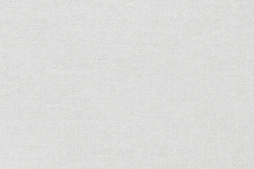 White cotton fabric cloth texture for background, natural textile pattern.