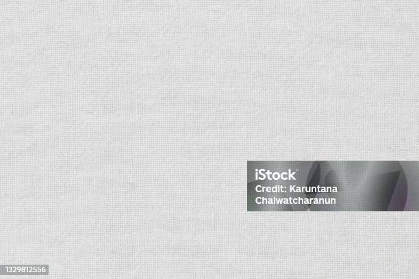 White Cotton Fabric Cloth Texture For Background Natural Textile Pattern Stock Photo - Download Image Now