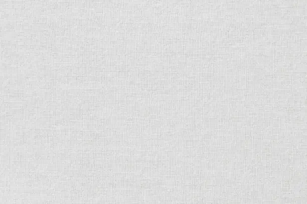 White cotton fabric cloth texture for background, natural textile pattern.