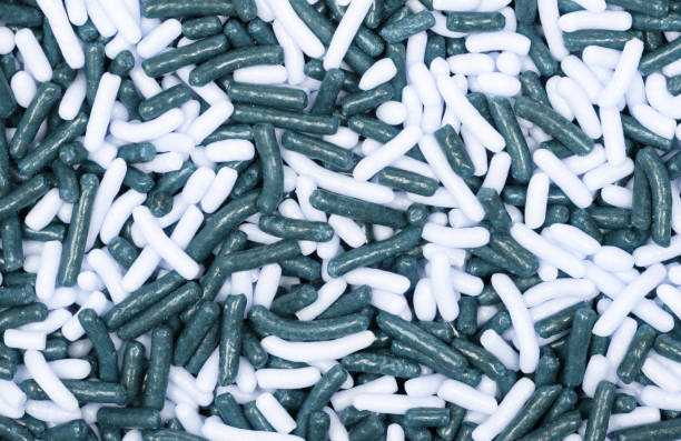 istock Blue and white chocolate hagelslag (sprinkles) for texture or background 1329818793