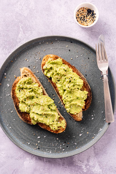 istock Avocado Toast with a Toasted Sesame Seeds. 1329818915