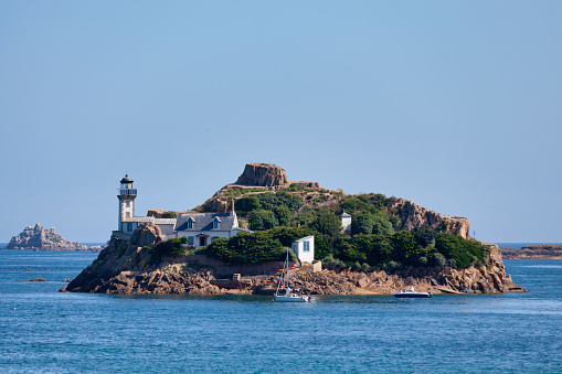 Louët Island is located off the French commune of Carantec in the bay of Morlaix, Finistère.