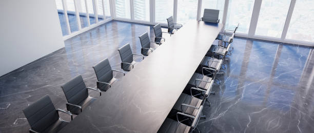istock Meeting room in the office skyscraper 1329831673