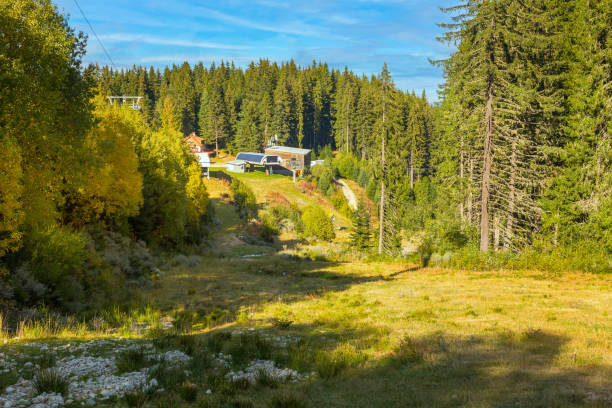 istock Bansko, Bulgaria autumn ski resort mountains view 1329834552