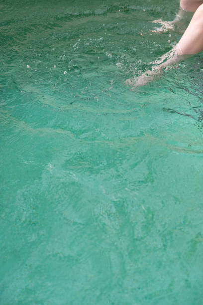 istock Legs Splashing in a Swimming Pool With Copy Space 1329835895