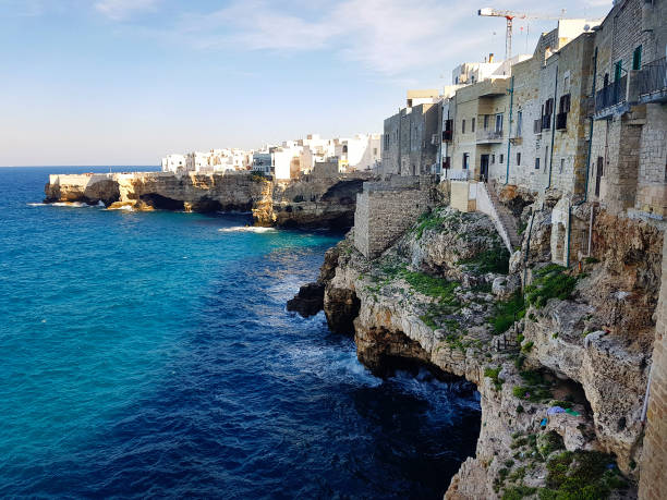 istock Polignano a Mare view from the seashore 1329841571