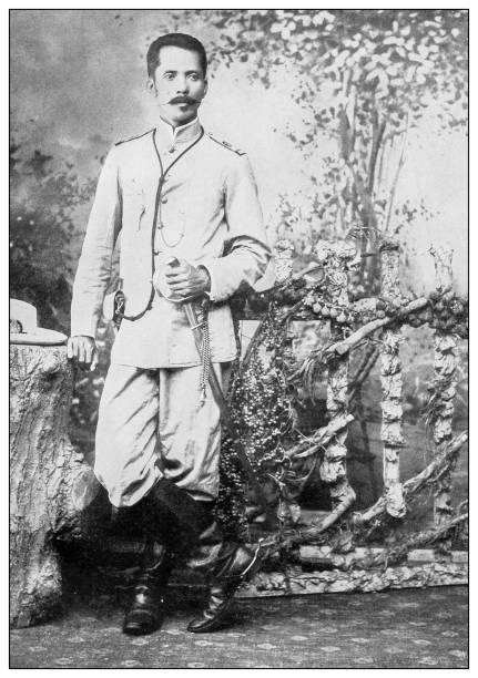 istock Antique black and white photograph: General Garcia, Philippines 1329842877