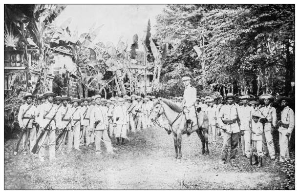istock Antique black and white photograph: General Pio del Pilar, Philippines 1329843118