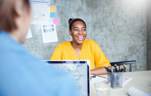 istock Creative team meeting in conference room, multicultural teamwork acquisition brainstorm people concept. Startup work college friends creative people interior designer woman project 1329843845