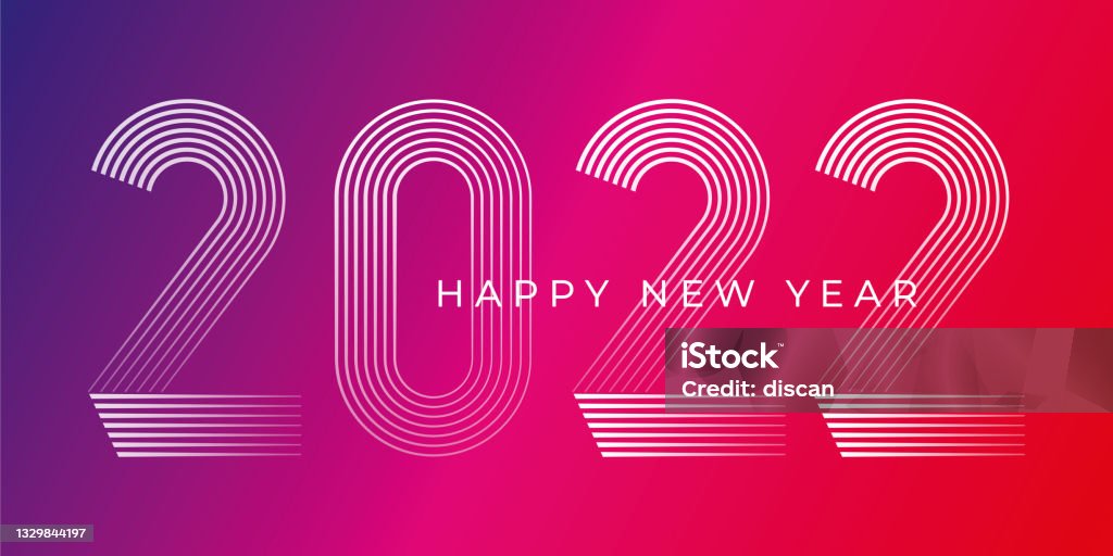 Happy New Year 2022 Background Stock Illustration - Download Image Now -  2022, New Year's Eve, Calendar - iStock