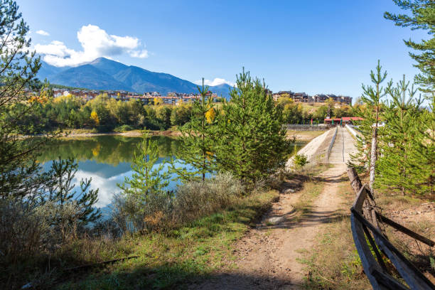 istock Bansko Krinets lake and cafe, Bulgaria 1329845977