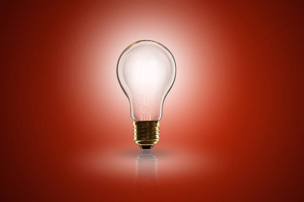 istock Idea concept -   light bulb on the color background 1329854260