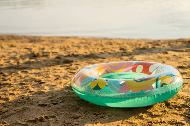 istock Colored ring on the sea in clea water 1329856976