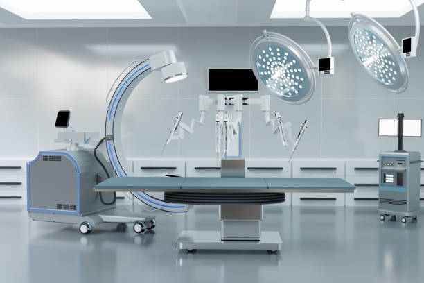 istock clean operating room with C arm and medical equipment 1329862693