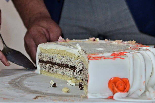 istock 2-tier homemade traditional wedding cake  (Austria/Europe) 1329866537