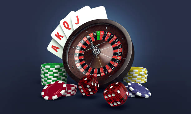 istock Max casino roulette chip dice crabs 1329868179