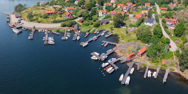 Summer by the Baltic Sea in Oxelösund, Sweden.