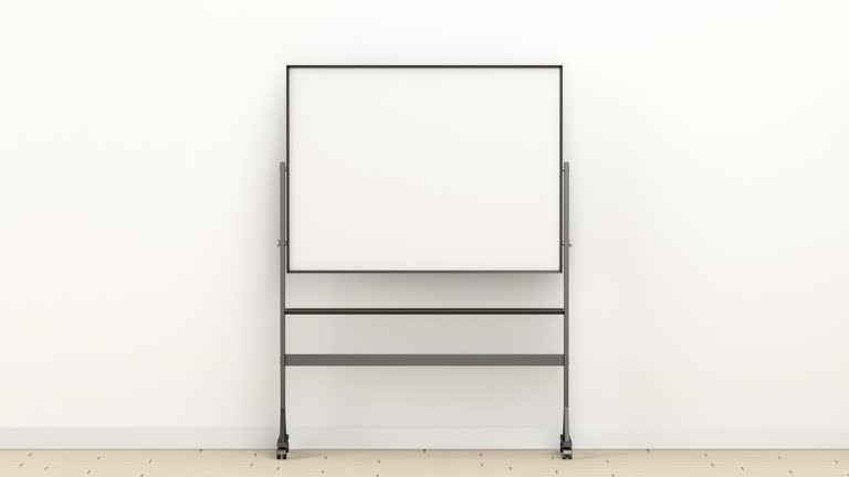 Blank mobile whiteboard