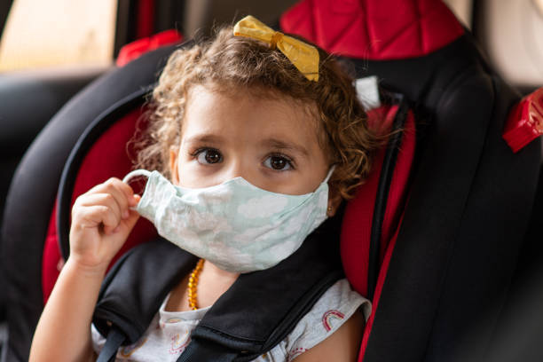 istock Child wearing face mask - coronavirus 1329871608