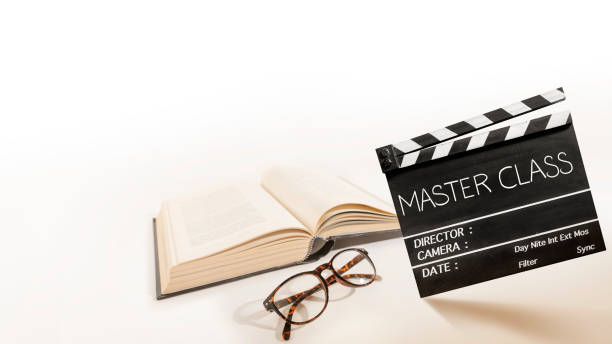 istock Master Class.Text title on film slate, or Movie clapper board 1329872357