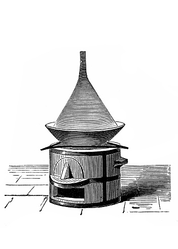 Illustration of a Sublimate ,a solid deposit of a substance which has sublimed