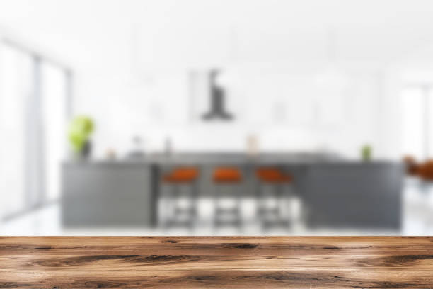 istock Showing place with blurred kitchen in background 1329878566