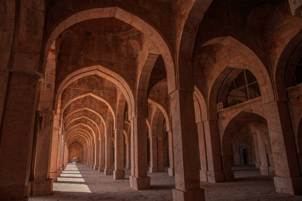 istock Beautiful Arches of Ancient architecture 1329884953