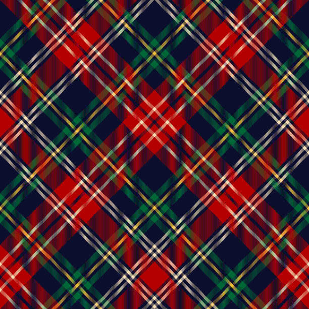 Tartan plaid pattern for Christmas duvet cover or carpet in red, green, navy blue, yellow, beige. Seamless dark New Year holiday vector for blanket, throw, other modern winter fabric print. Tartan plaid pattern for Christmas duvet cover or carpet in red, green, navy blue, yellow, beige. Seamless dark New Year holiday vector for blanket, throw, other modern winter fabric print. plaid stock illustrations
