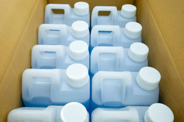 istock hand sanitizer container box delivery self isolate covid-19 outbreaking contagious disease 1329886342