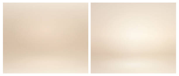 béžové studiové osvětlení. měkké béžové neutrální 3d studiové pozadí. teplé měkké světle zlaté studiové osvětlení. photostudio soft box neutrální osvětlení. - béžové pozadí stock ilustrace
