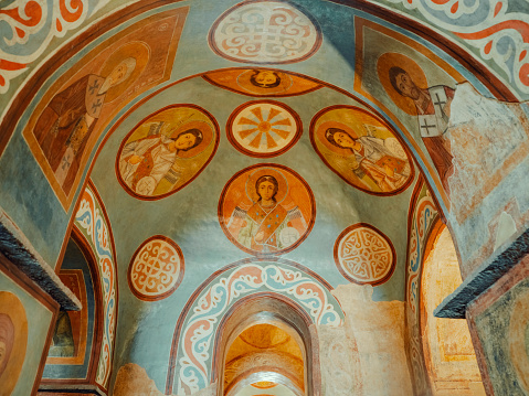 Kiev, Ukraine - February 15, 2021: The Saint Sophia Cathedral interior