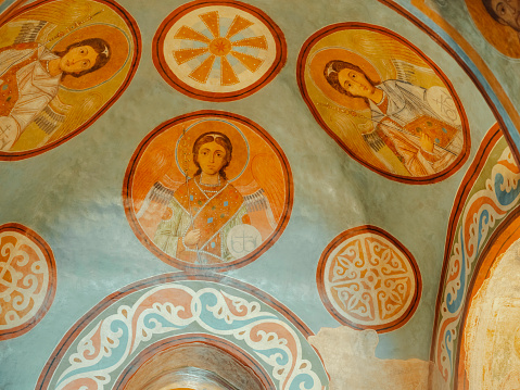 Kiev, Ukraine - February 15, 2021: The Saint Sophia Cathedral interior