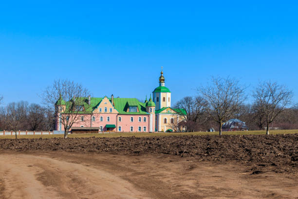 istock Holy Trinity Motroninsky convent in Kholodny Yar, Ukraine 1329890781