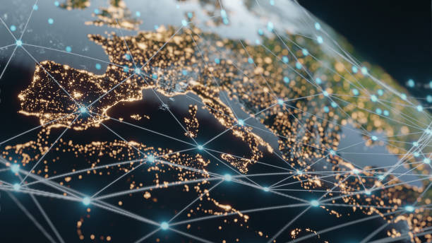 istock Planet Earth At Night  Global Connections, 1329896509