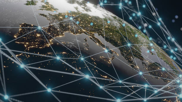 istock Planet Earth At Night  Global Connections, 1329896535