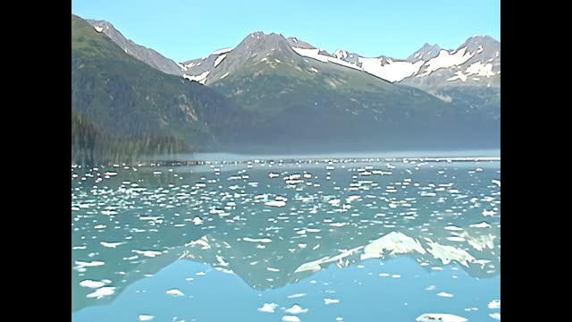 Alaska sea of ice of Prince William Sound