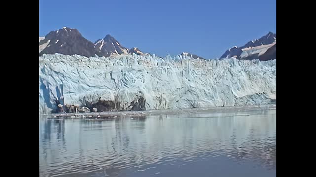 Iceberg of Columbia Glacier in Alaska archival