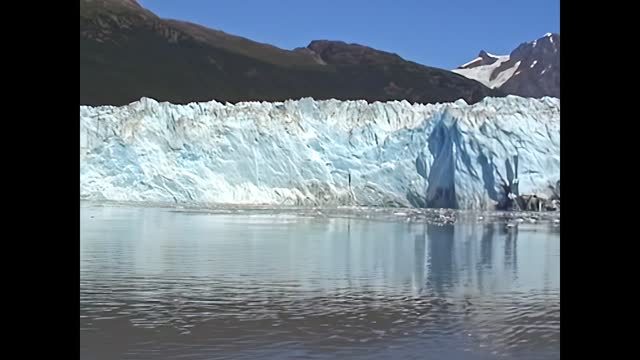 Columbia Glacier mirrored in the sea