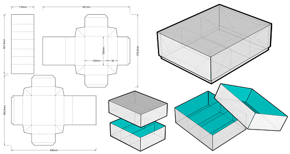 Assemble File Box Selfassembling Folding Box Ease Of Assembly No Need For Glue The Eps ...