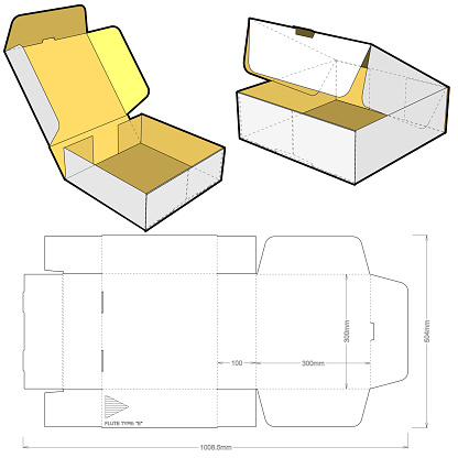 Assemble File Box Selfassembling Folding Box Ease Of Assembly No Need For Glue The Eps ...