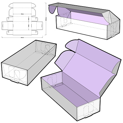 Assemble File Box Selfassembling Folding Box Ease Of Assembly No Need For Glue The Eps ...