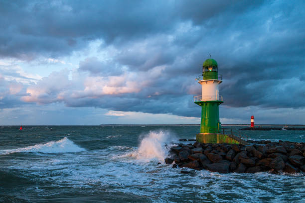 istock Mole on the Baltic Sea coast in Warnemuende, Germany 1329906715
