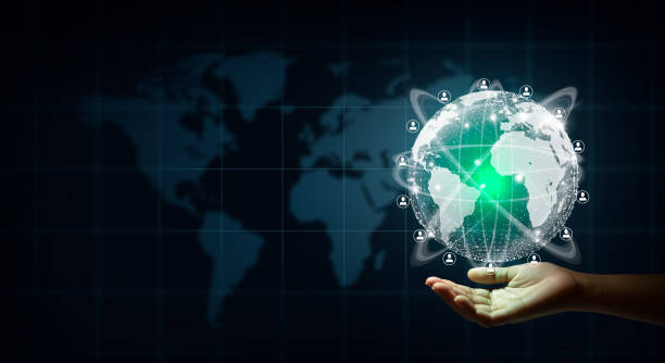 istock New world business connection concept. 1329912437