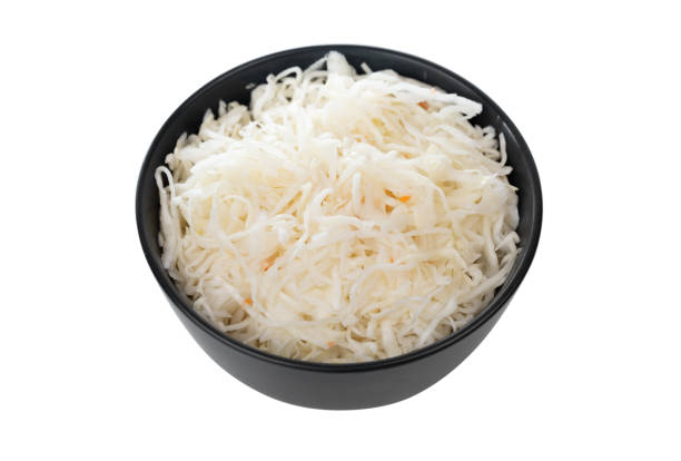 istock Sauerkraut on a white background. 1329919636
