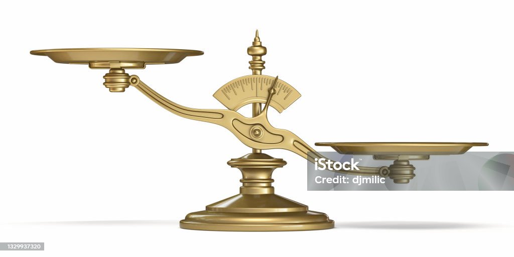 Escala de oro 3D - Foto de stock de Báscula libre de derechos Escala de oro 3D - Foto de stock de Báscula libre de derechos