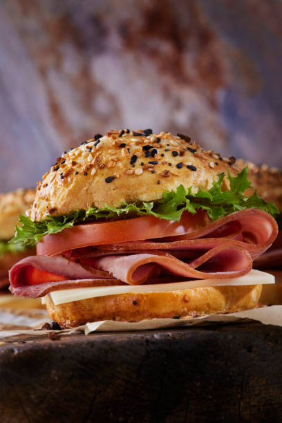 istock Everything Bagel Spiced Ham and Cheese Sliders 1329937391