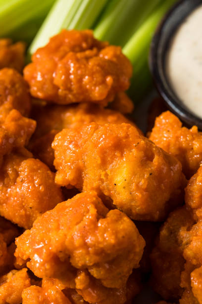istock Homemade Fried Boneless Buffalo Chicken Wings 1329946954