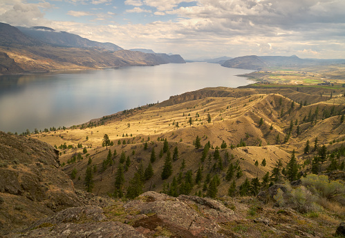 Kamloops Lake on the Thompson River in British Columbia. Canada.