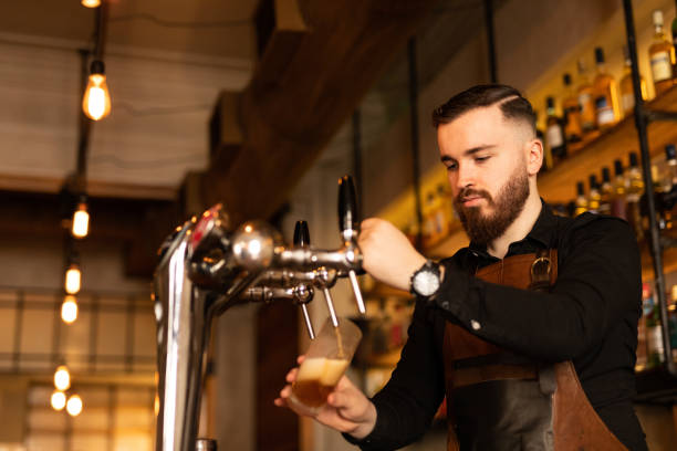 istock Young barman working at Buenos Aires' bar, Argentina 1329954695