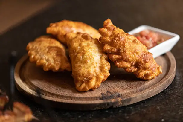 Typical empanadas and meat argentinean